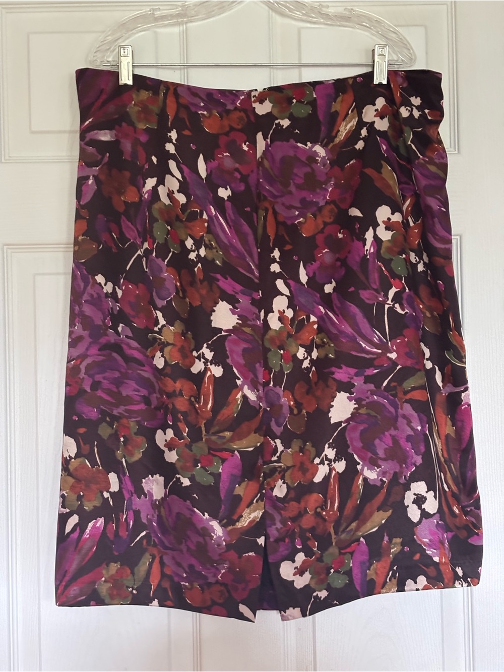 Vintage 80s/90s Jaclyn Smith Abstract Floral Pencil Skirt - Plus Size